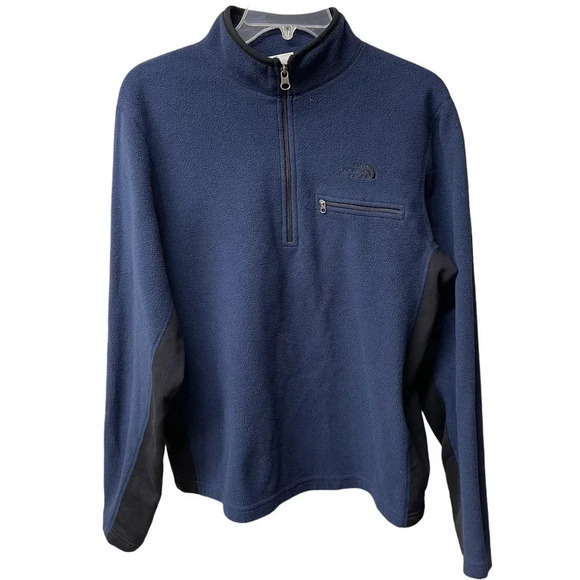 The North Face Other - Men’s The North Face half zip fleece. M. Navy w black side stripe. Preloved.
